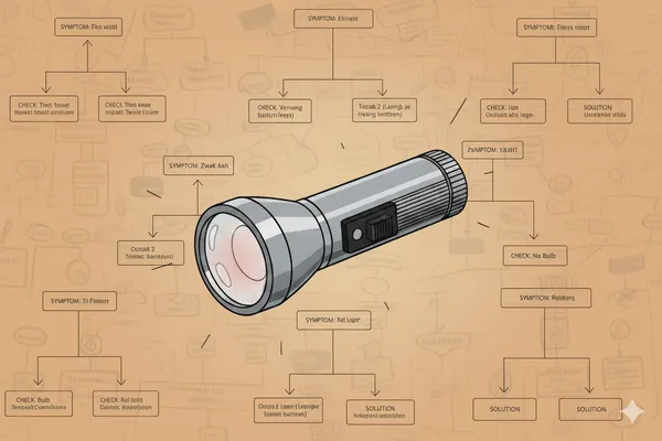 Ontologisch diagnosesysteem voor een kapotte zaklamp